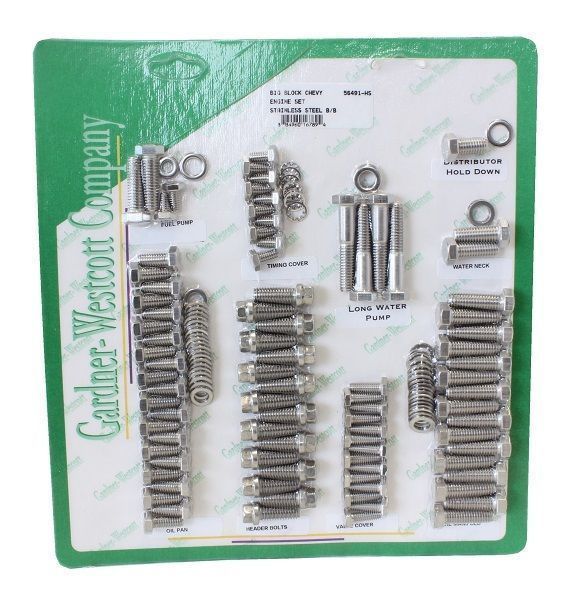 Gardner Westcott GW56491-HS S/S Engine Dress-Up Bolt Kit suit Chev BB V8