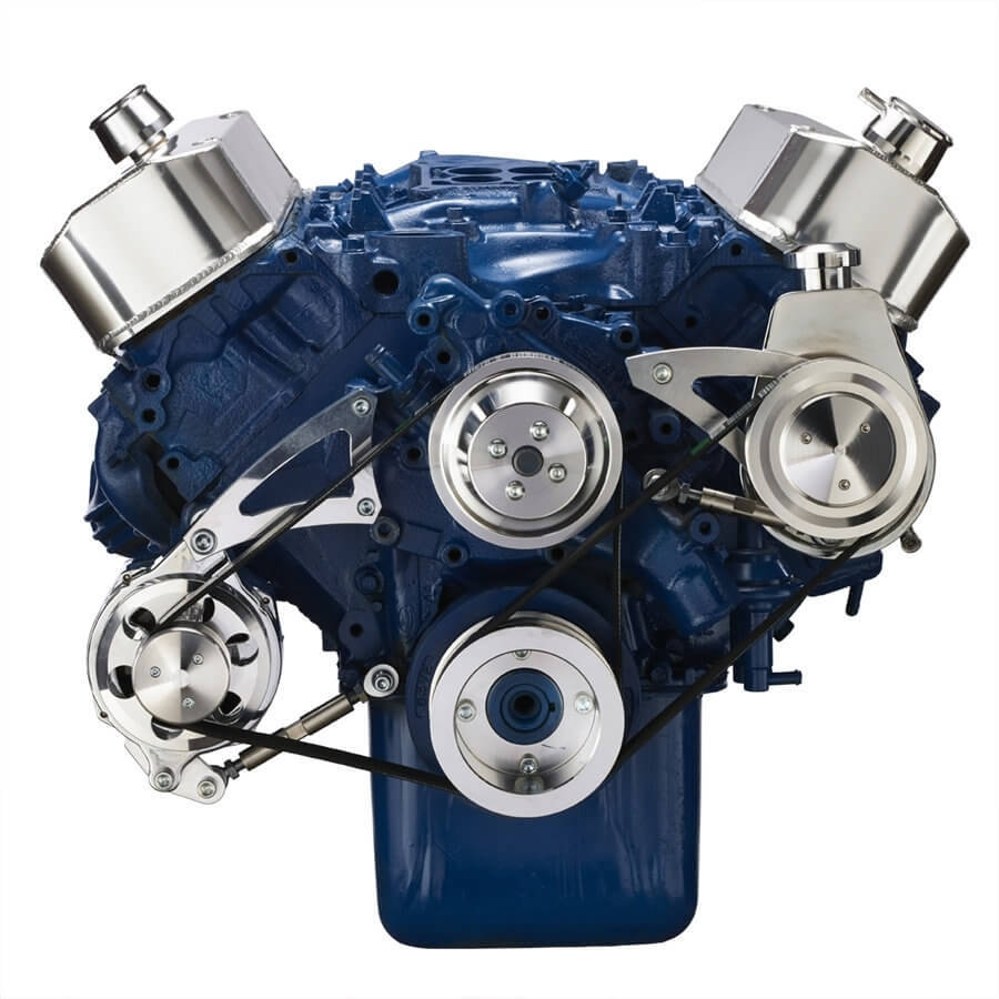 CVF Racing CVF-460-SERPENTINE-PS 460-SERPENTINE-PS Ford 460 Serpentine System - Power Steering & Alternator
