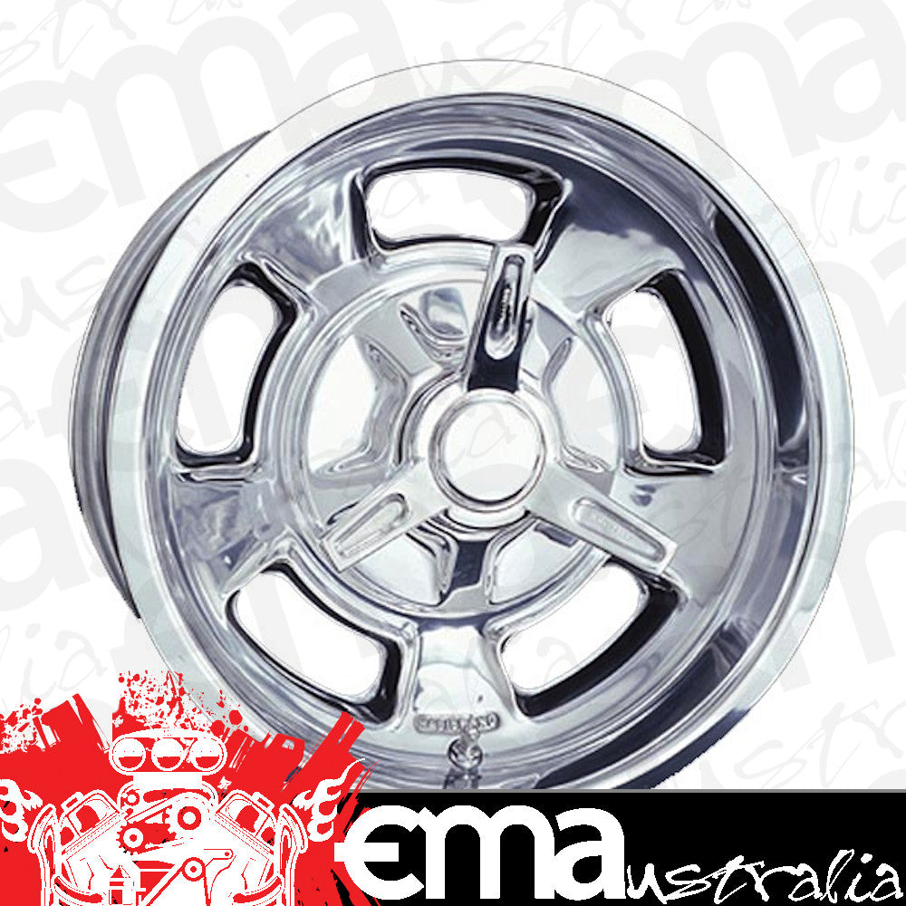 Halibrand HAL57655760P-F 17" x 6" Sprint Wheel Polished 5 x 4.5" Bolt Circle w/ 3.125" To 3.750" Backspace