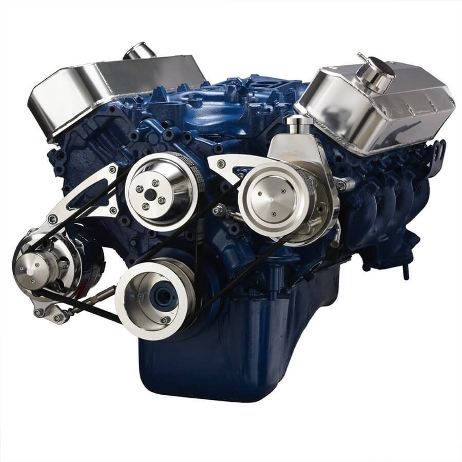 CVF Racing CVF-460-SERPENTINE-PS 460-SERPENTINE-PS Ford 460 Serpentine System - Power Steering & Alternator