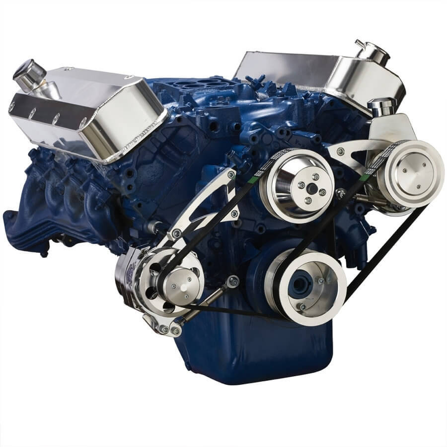 CVF Racing CVF-460-SERPENTINE-PS 460-SERPENTINE-PS Ford 460 Serpentine System - Power Steering & Alternator
