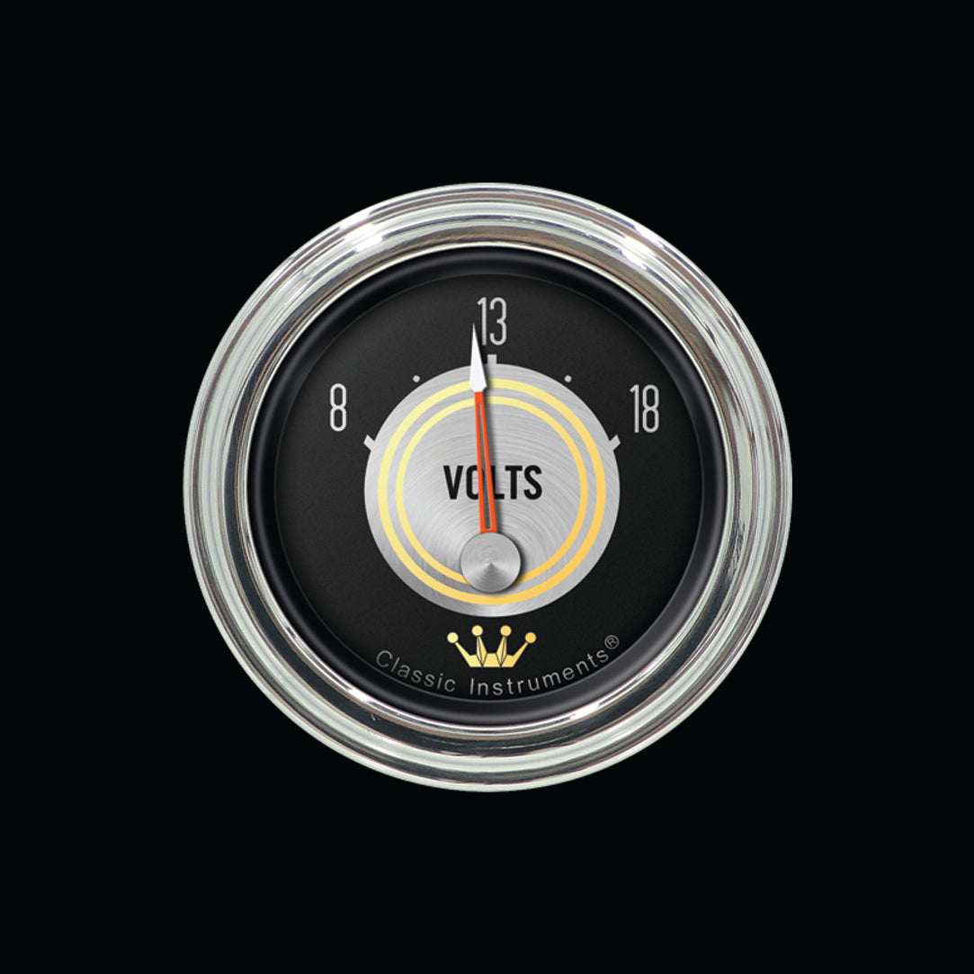Classic Instruments HH30SLC Hollywood Hot Rod - Volt Gauge 2-1/8"