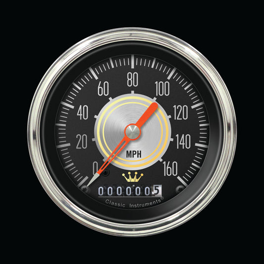 Classic Instruments HH55SLC Hollywood Hot Rod 3-3/8" Speedometer 140 MPH