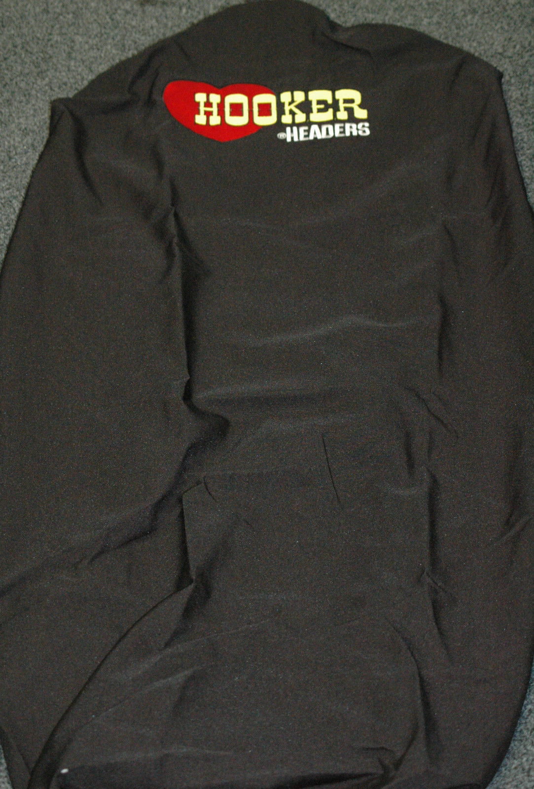 Hooker HK-THROW Love Headers Black Universal Seat Cover w/ Logo