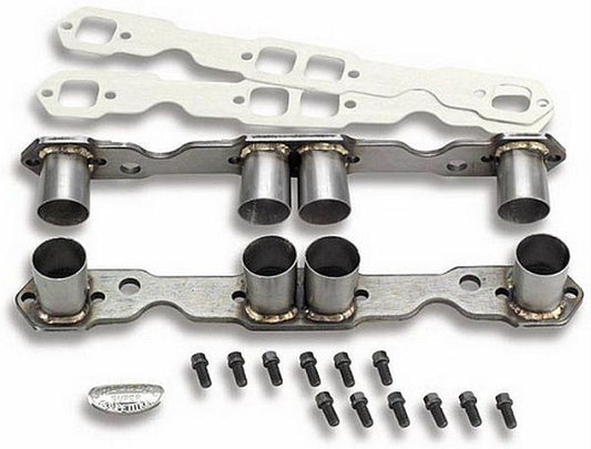 Hooker HK11622 Flange Kit w/Welded Stubs suit Chev SB 262-400 Square Port 1-3/4"