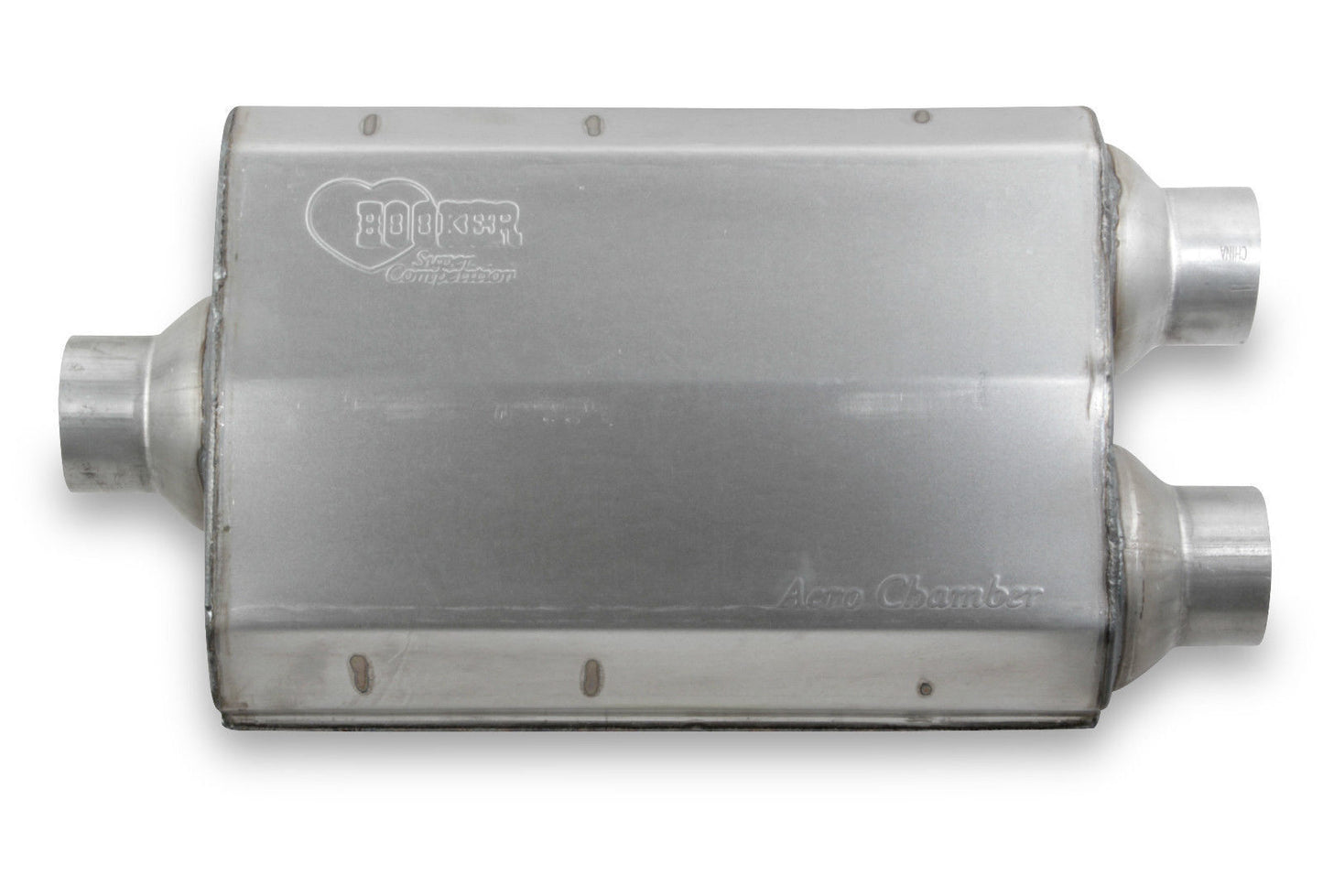 Hooker HK21508 Aero Chamber Muffler Single 2.5" Centre In/Dual 2.5" Out