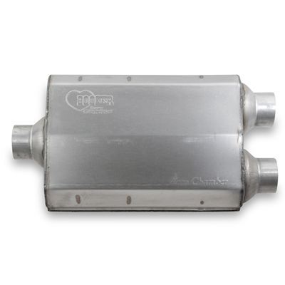 Hooker HK21508HKR Muffler Aero Chamber 2 1/2 In. Inlet/Dual 2 1/2 In. Outlet Steel Aluminized (each)