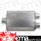 Hooker HK21508HKR Muffler Aero Chamber 2 1/2 In. Inlet/Dual 2 1/2 In. Outlet Steel Aluminized (each)
