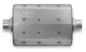 Hooker HK21516 Aero Chamber Muffler 2-1/2" w/ Center Inlet & Outlet