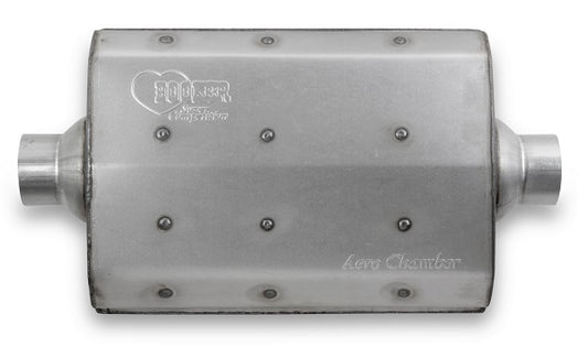 Hooker | HK21516 | Aero Chamber Muffler 2-1/2" w/ Center Inlet & Outlet