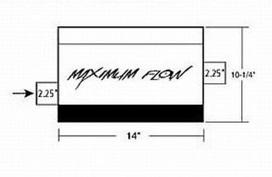 Hooker HK21601 Maximum Flow Muffler 2.25" Offset In/Centre Out