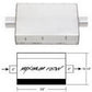 Hooker HK21609 Maximum Flow Muffler 4" Center In & Out Aluminized Steel