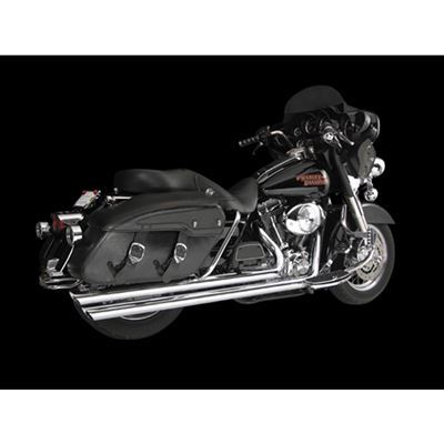 Hooker HK27941-3HKR Exhaust Pipes Rebel Chrome For Harley 84-07 Softail Mid Staggered Slash Cut