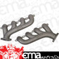 Hooker HK8501-5HKR Exhaust Manifolds High Silicon Ductile Iron Gray Ceramic Coated Chevrolet Ls Series Engines Pair