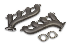 Hooker HK8501HKR Ls Exhaust Manifolds Natural Cast For GM Ls Engines