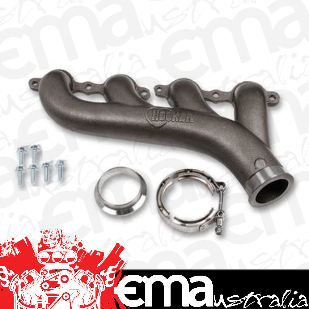 Hooker HK8511HKR Ls Turbo Exhaust Manifold ¶?? Driverƒ??S Side ¶?? Natural w/ Clamp