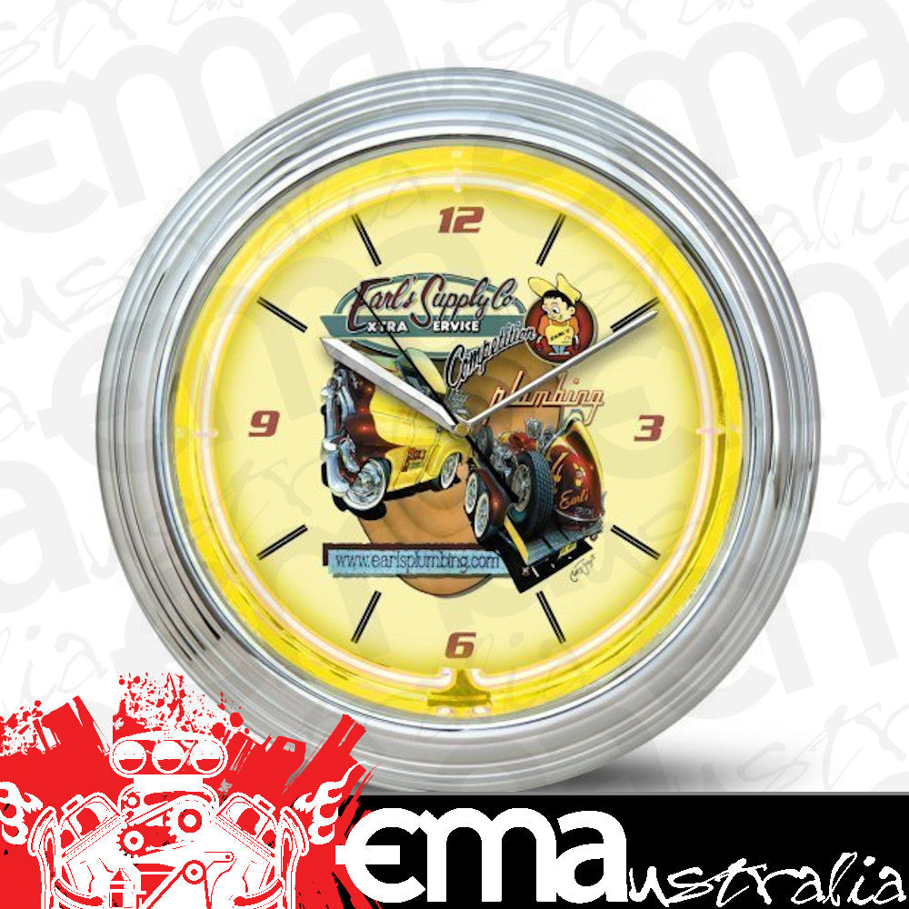 Earl's Performance HO-11000ERL Earls Neon Clock 14.5 Dia.< /B> Must Use 5Rmp-3012