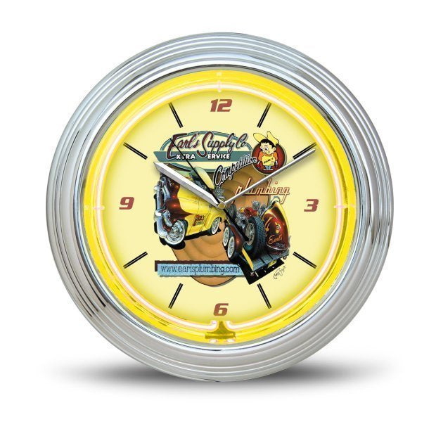 Earl's Performance HO-11000ERL Earls Neon Clock 14.5 Dia.< /B> Must Use 5Rmp-3012