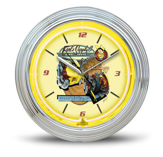 Holley HO-ERL11000 Earl's Nostalgic Retro Art Neon Clock