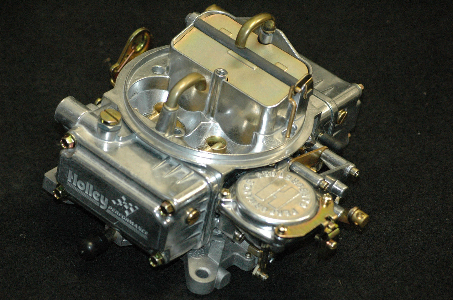 Holley HO0-1850S-MC 600CFM 4BBL Marine Carburetor Model 4160 Man Choke Vac Sec