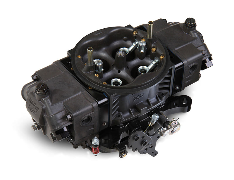 HO0-80801HBX 600CFM Ultra XP Aluminium Carburettor Hardcore Grey w/ Black Billet Metering Blocks & Base Plates
