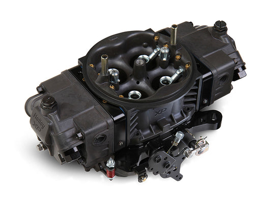 HO0-80801HBX 600CFM Ultra XP Aluminium Carburettor Hardcore Grey w/ Black Billet Metering Blocks & Base Plates