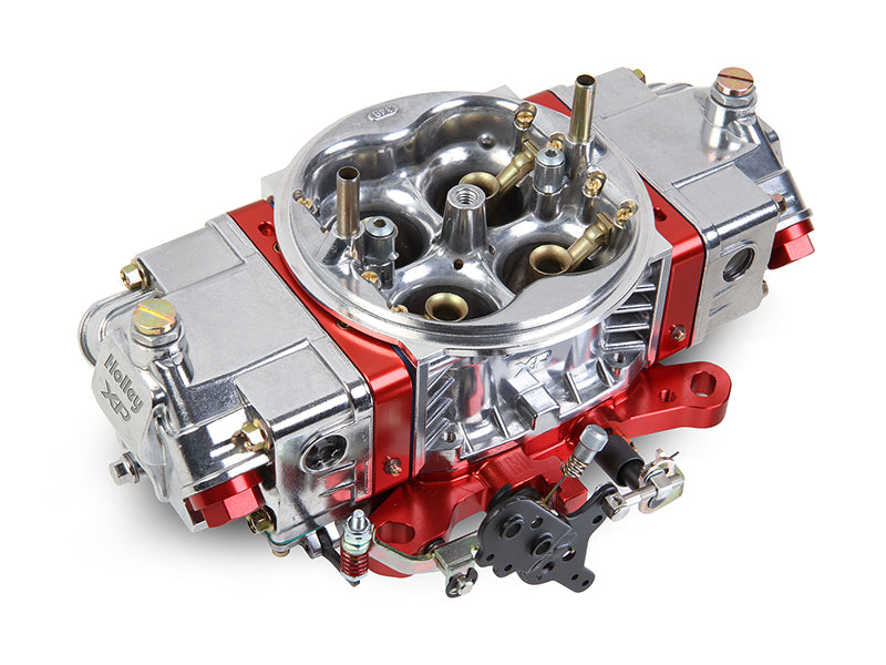 750CFM Ultra XP Aluminium Carburettor (Shiny Aluminium w/ Red Billet Metering Blocks & Base Plates) (HO0-80803RDX)