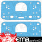 Holley HO108-121 Metering Block Gaskets (Suit 4500 Dominator 3 circuit, Blue non stick, 2/pkg) ()