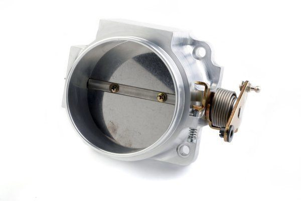 Hi Flow EFI Throttle Body (95 mm, w/o IAC Clear Coat, Ford Mustang style linkage) (HO112-513)