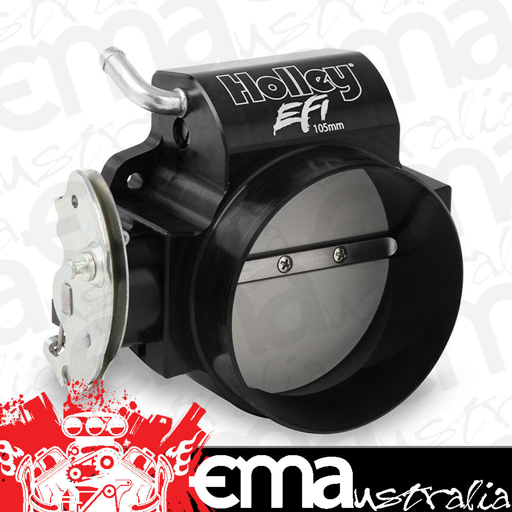 HOLLEY BLACK 105mm LS THROTTLE BODY HO112-581 SUIT LS 4 BOLT w/ LOW RPM TAPER
