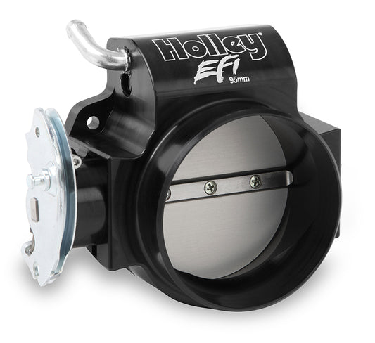 Holley HO112-585 Chev SB LS Billet Throttle Body Black 95mm w/ Low RPM Taper