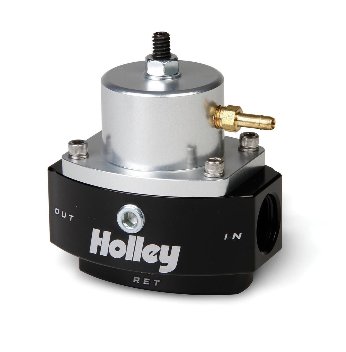 Holley | HO12-846 | HP BILLET FUEL PRESSURE REGULATOR 40-70 PSI -8 ORB IN/OUT HO 12-846