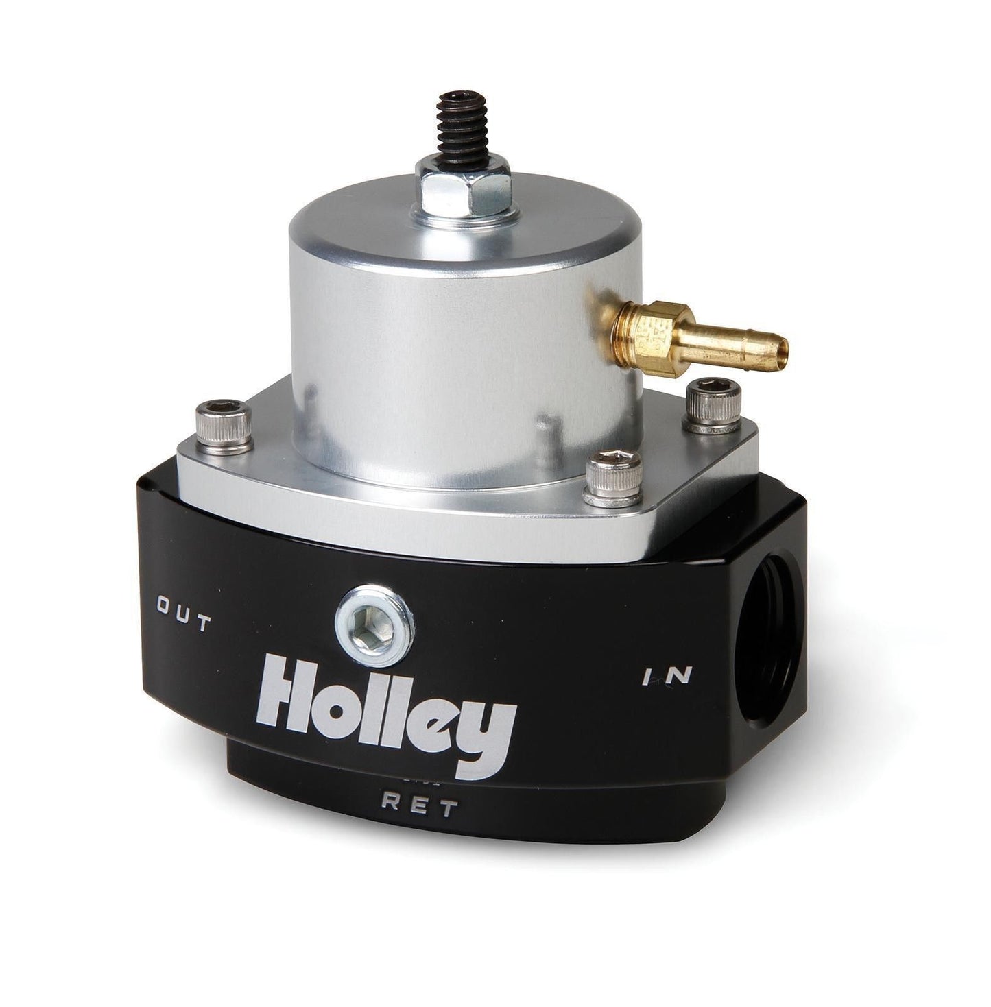 HOLLEY HP BILLET FUEL PRESSURE REGULATOR 40-70 PSI -8 ORB IN/OUT HO 12-846