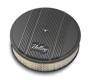 Holley HO120-152 Black Wrinkle Vintage Series Air Cleaner Assembly 14" x 3"