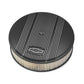14' x 3' Air Cleaner Kit Holley GM Finned 'Bowtie' Satin Black Finish w/paper filter