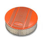 14' x 4' Air Cleaner Kit Holley GM Finned 'Bowtie' Fact. Orange Finish w/paper filter
