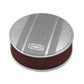 14' x 4' Air Cleaner Kit Holley GM Finned 'Bowtie' Natural Finish w/premium filter