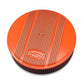 14' x 3' Air Cleaner Kit Holley GM Finned 'Bowtie' Fact. Orange Finish w/premium filter