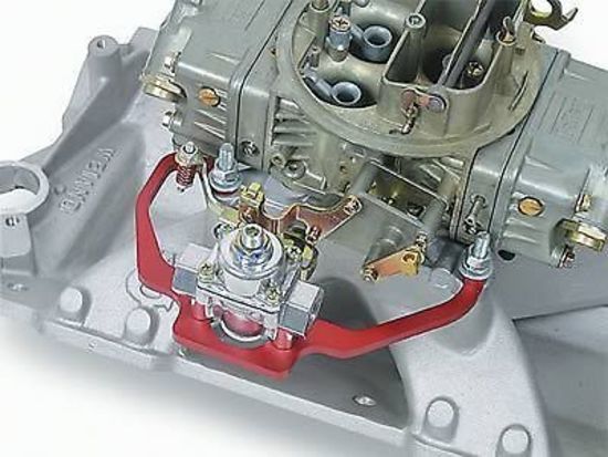 Holley | HO20-120 | FUEL PRESSURE REGULATOR BRACKET BLACK BILLET ALLOY