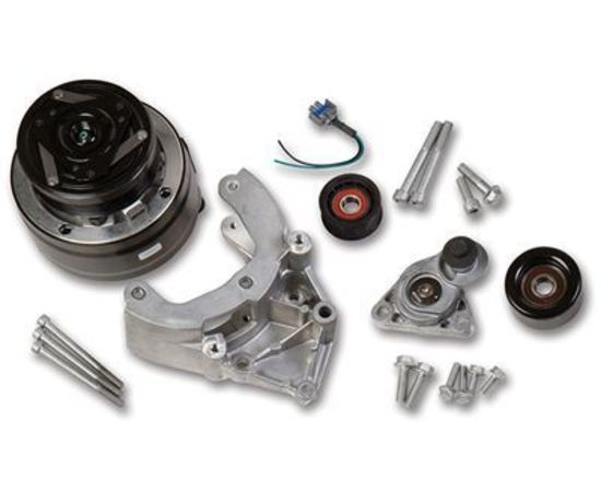 Pulley Set Serpentine LS Engine Swap Accessory Drive System R4 A/C Only Chevy V8 Kit