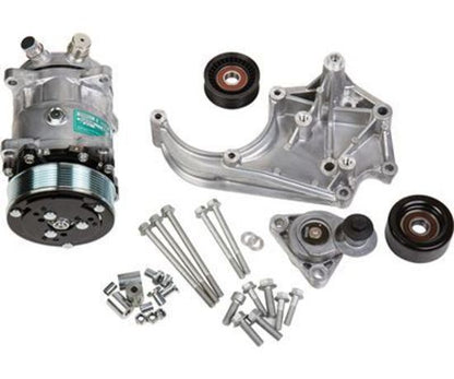 Pulley Set Serpentine LS Engine Swap Accessory Drive System Sanden 508 A/C Only Chevy V8 Kit