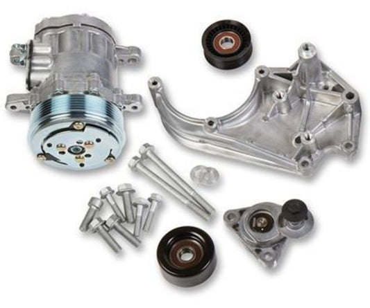 Pulley Set Serpentine LS Engine Swap Accessory Drive System Sanden 7 A/C Only Chevy V8 Kit