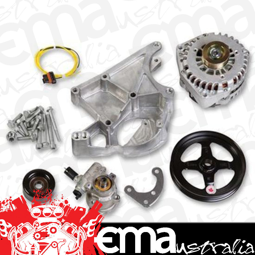 Pulley Set Serpentine LS Engine Swap Accessory Drive System Without A/C Chevy V8 Kit