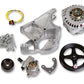Pulley Set Serpentine LS Engine Swap Accessory Drive System Without A/C Chevy V8 Kit