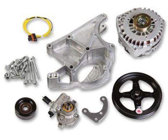 Pulley Set Serpentine LS Engine Swap Accessory Drive System Without A/C Chevy V8 Kit