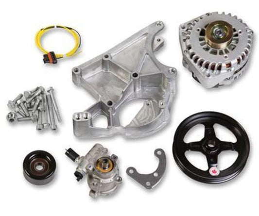 Pulley Set Serpentine LS Engine Swap Accessory Drive System Without A/C Chevy V8 Kit