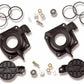 Dual Quick Change Covers Vacuum Diaphragm Plastic Black Holley w/ Balance Tube for Dual Carbs Kit