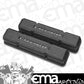 Holley GM Style Finned 'Script' Perimeter Bolt Valve Cover Pair SBC - Satin Black Finish