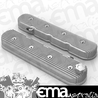 VALVE COVER TALL LS VINTAGE FINNED NATURAL FINISH