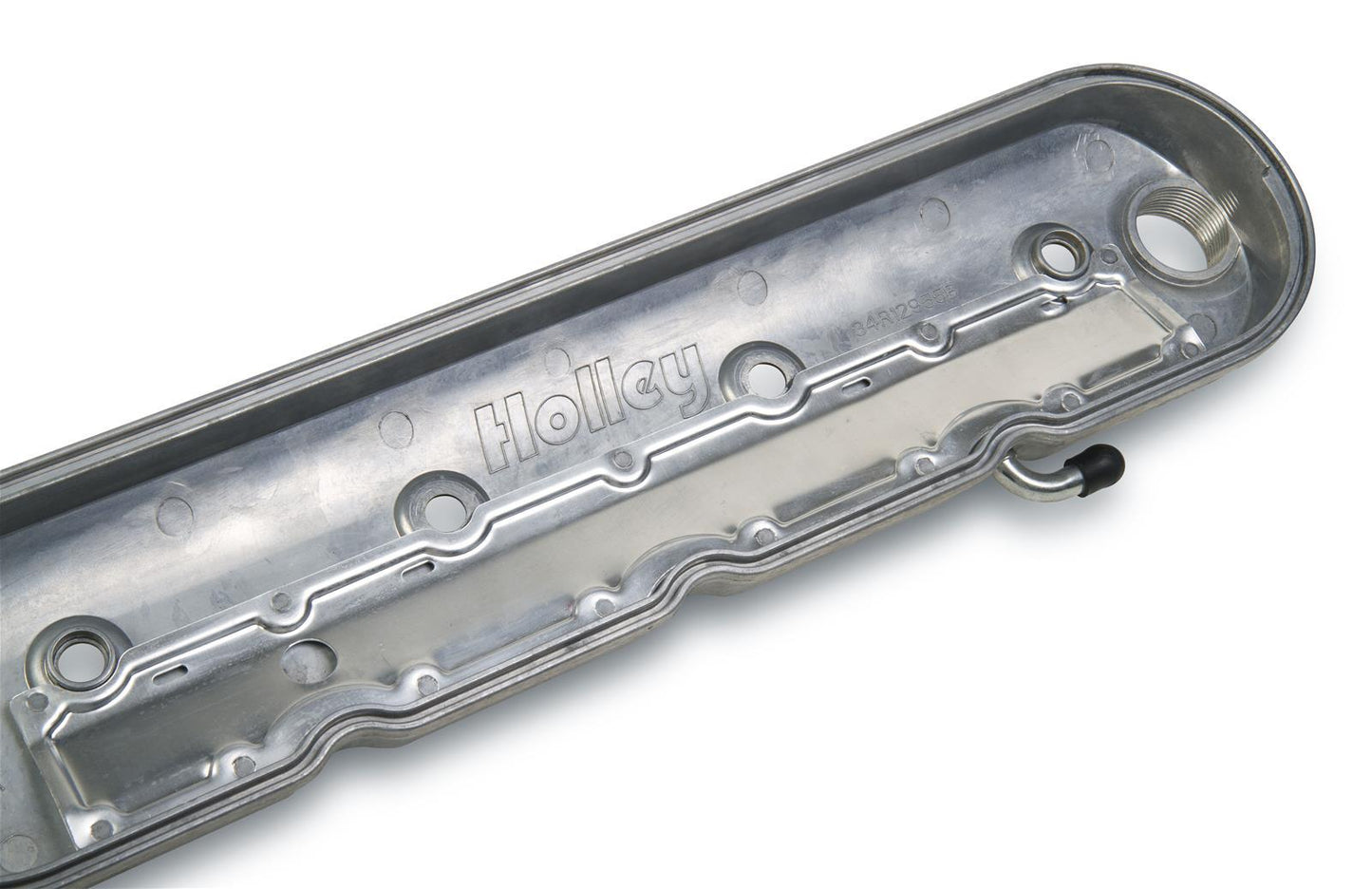 Holley HO241-88 Chev Small Block LS Valve Covers Stock Height Cast Alloy Natural